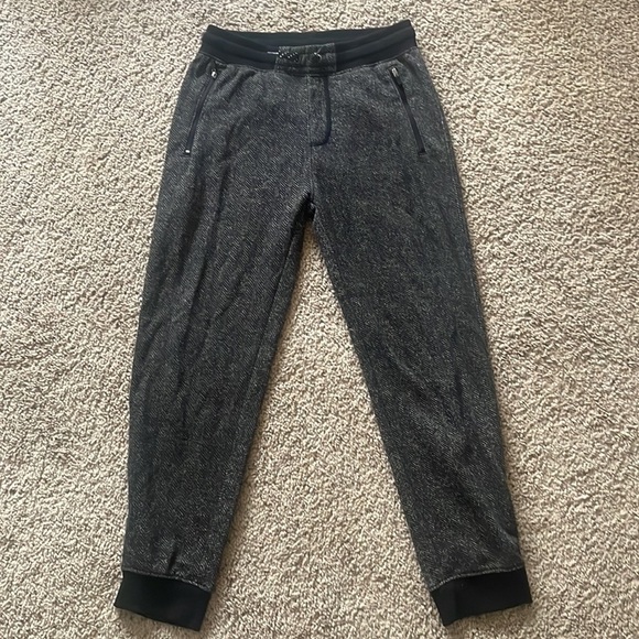 Old Navy Soft Joggers comfy Size Large L 10 12 Black & Gray - Picture 1 of 9